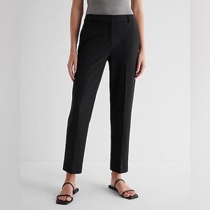 Express Editor Mid Rise Straight Ankle Pant